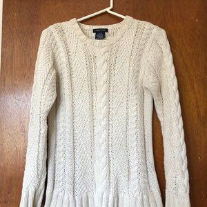 Nautica cable knit fisherman's sweater